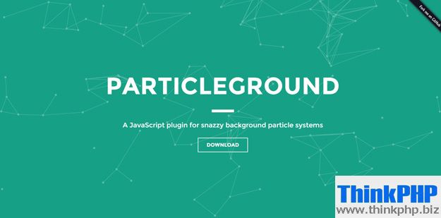 Particleground demo