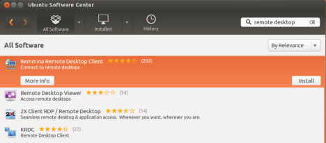 Remmina, Remote Desktop Client, Ubuntu, Linux