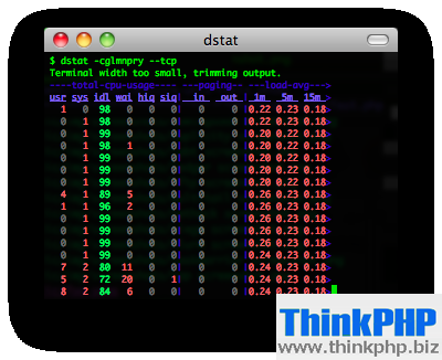 dstat screenshot