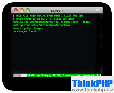 gnu screen screenshot