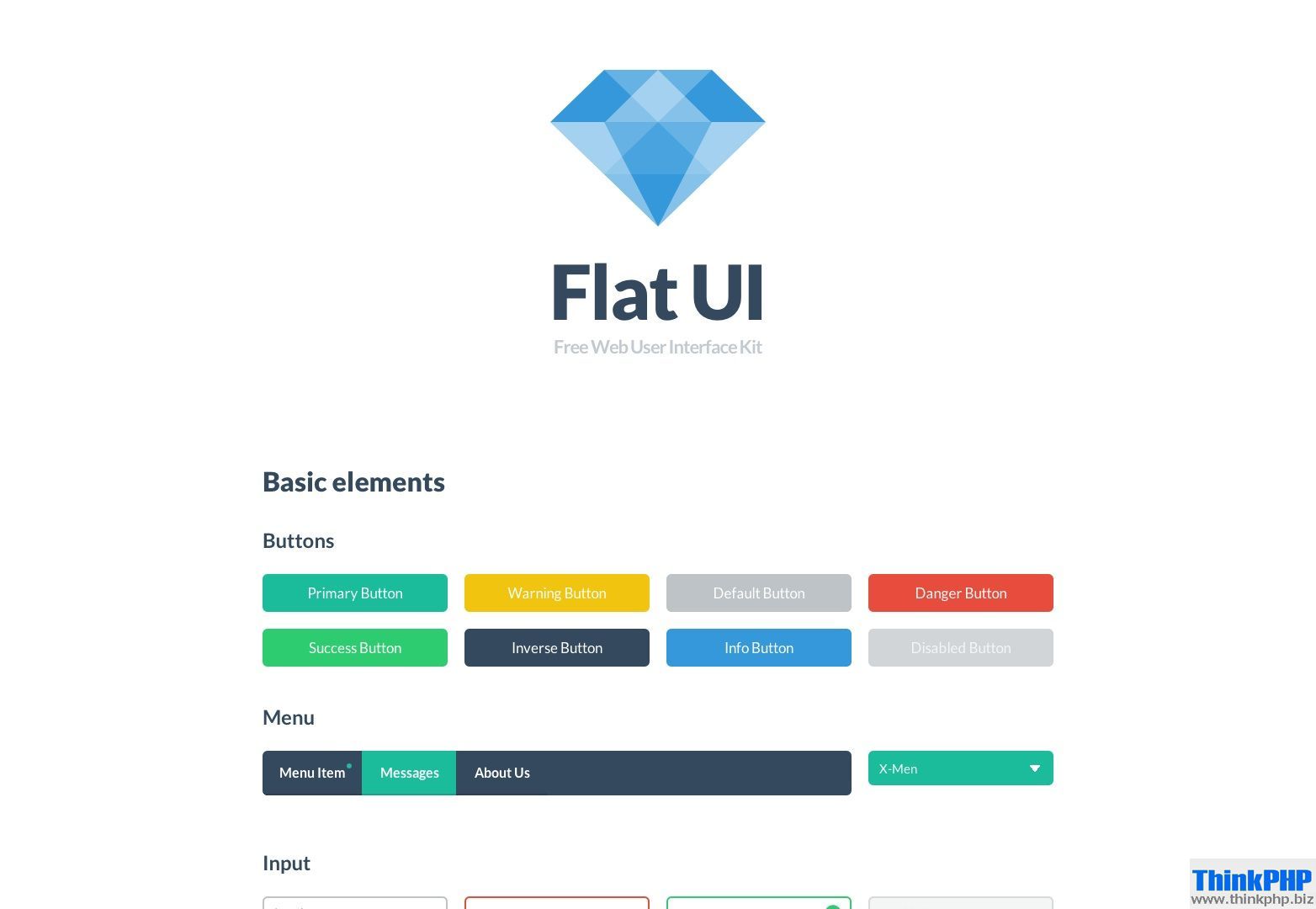 Flat UI Kit - HTML/PSD Design Framework