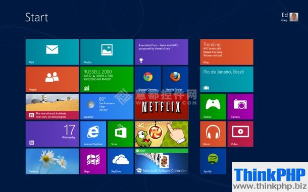 扁平化设计,Windows 8 Metro风格,Live Tiles